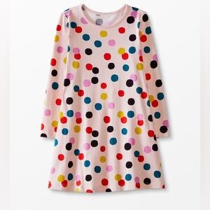 Hanna Andersson Dress Polka Dot Longsleeve Girls 140 cm 10 Easter
